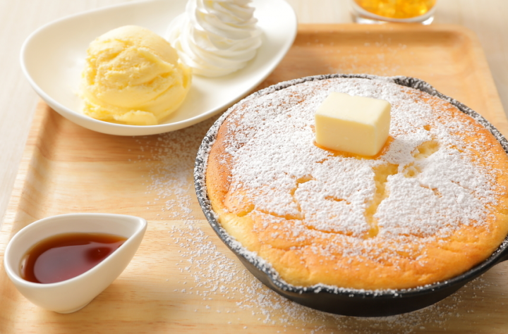 cafe orange 鉄ぱんケーキセット